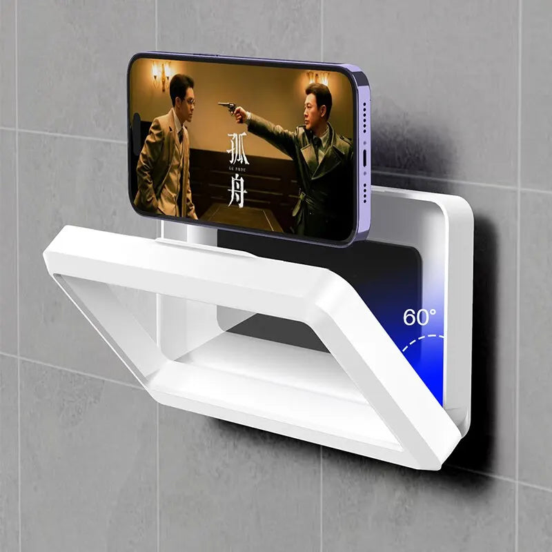 Fixed Waterproof and Anti-Fog Mobile Phone Case for Bathhouses Draining Phone Holder Waterproof Touched Shower Phone